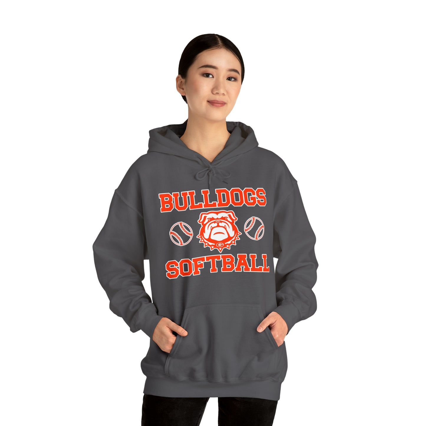 Bulldog Softball Hooded Sweatshirt