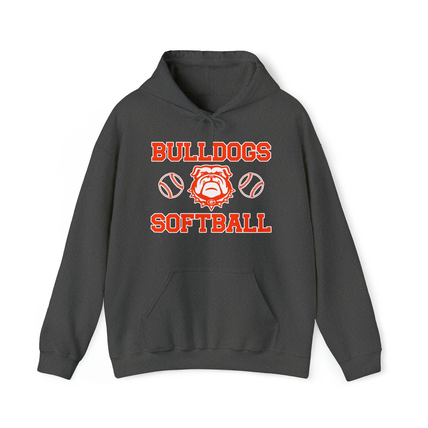 Bulldog Softball Hooded Sweatshirt