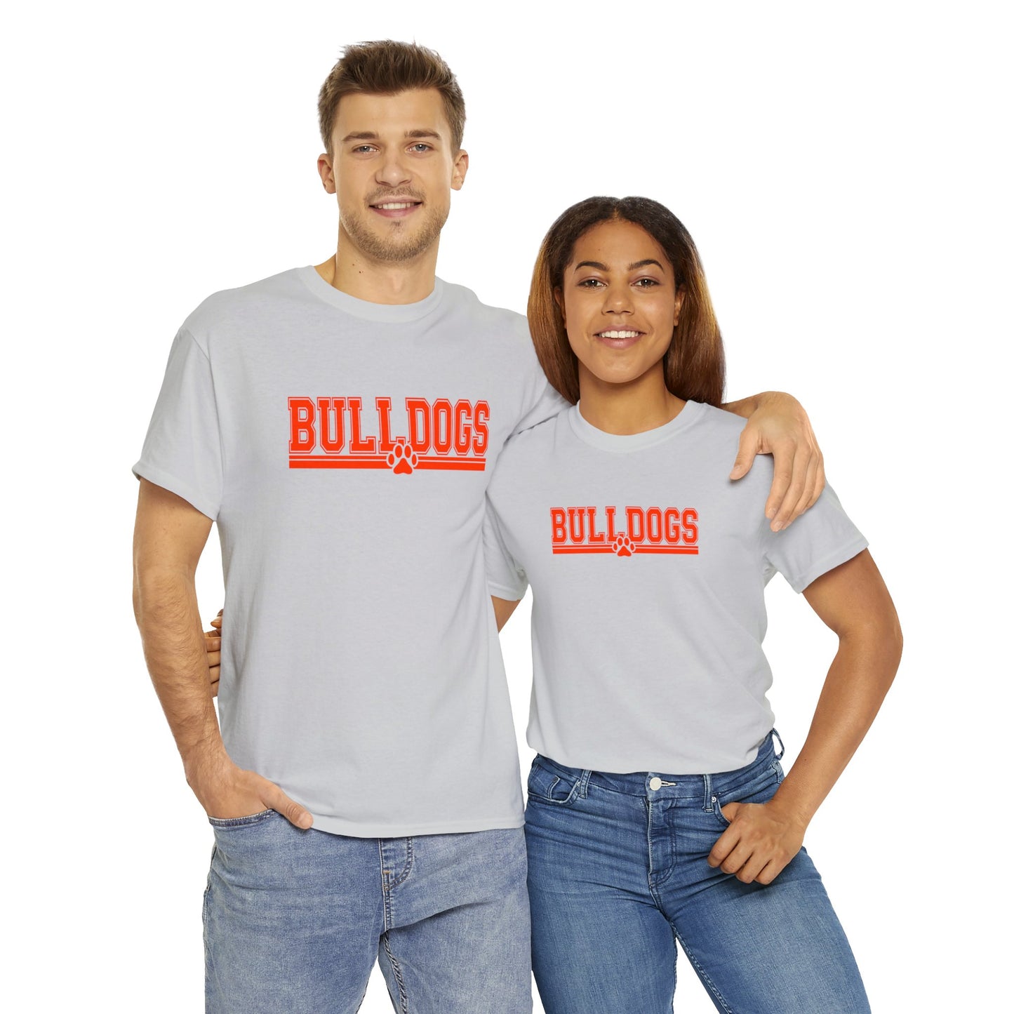 Strait Bulldog Orange Unisex Heavy Cotton Tee