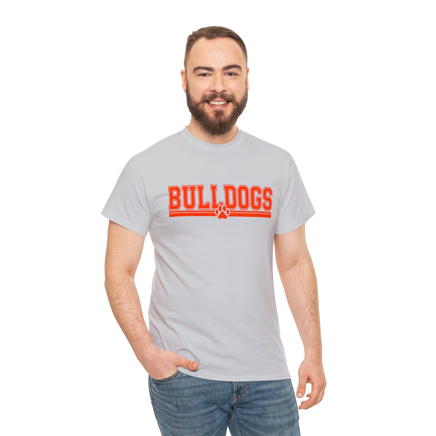Strait Bulldog Orange Unisex Heavy Cotton Tee