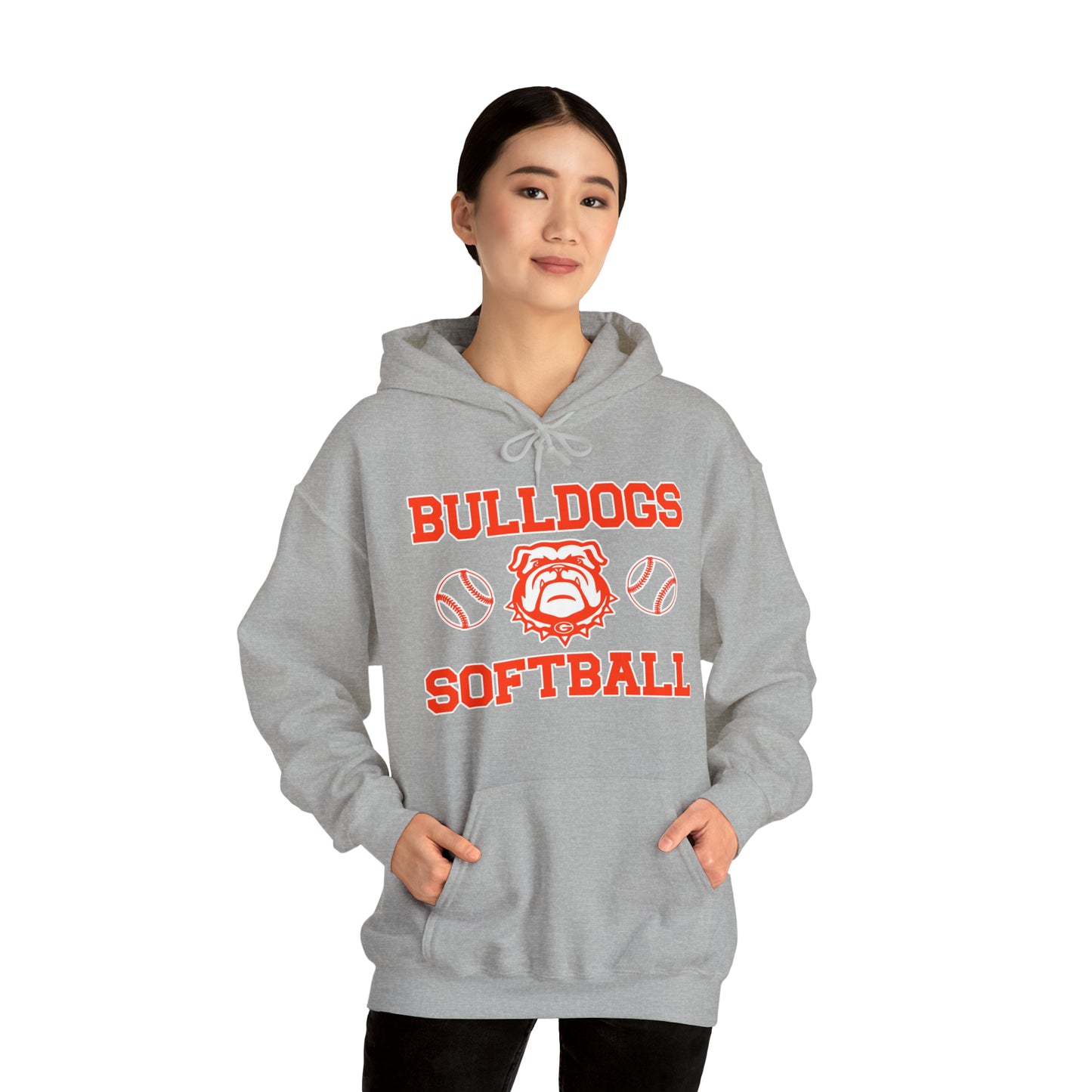 Bulldog Softball Hooded Sweatshirt