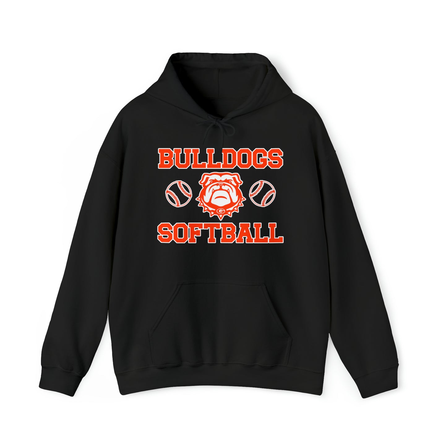 Bulldog Softball Hooded Sweatshirt