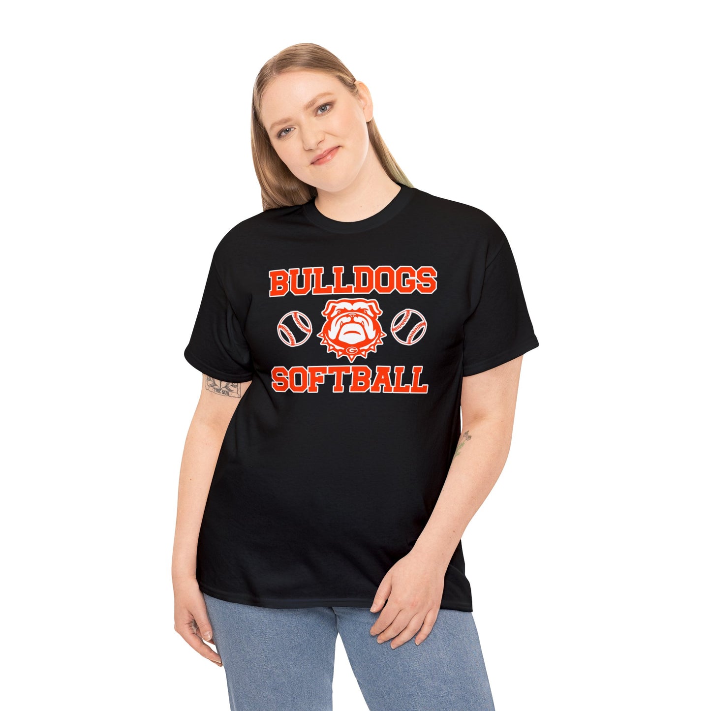 Bulldogs Softball Heavy Cotton Tee