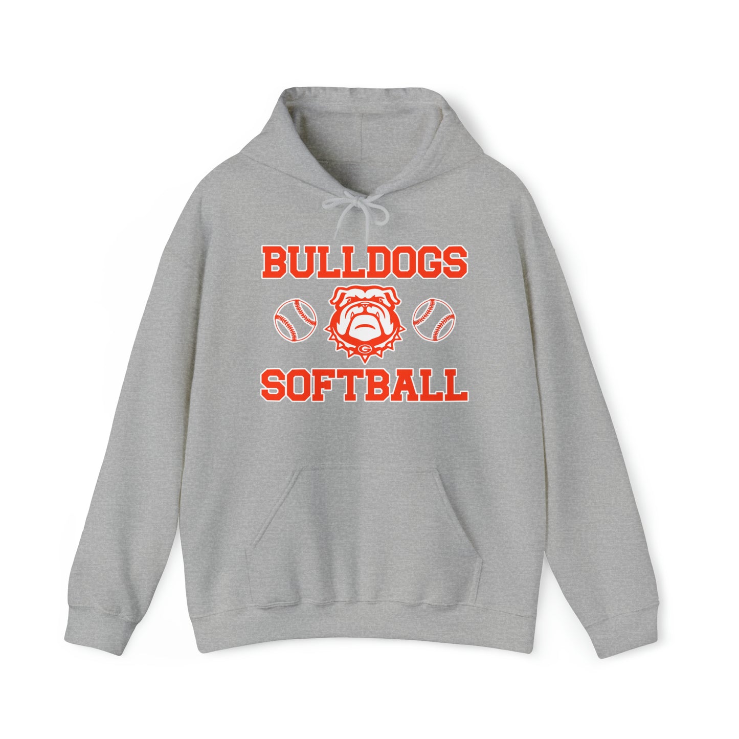 Bulldog Softball Hooded Sweatshirt