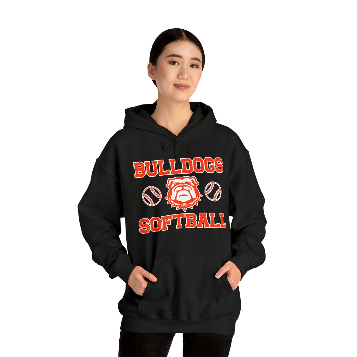 Bulldog Softball Hooded Sweatshirt