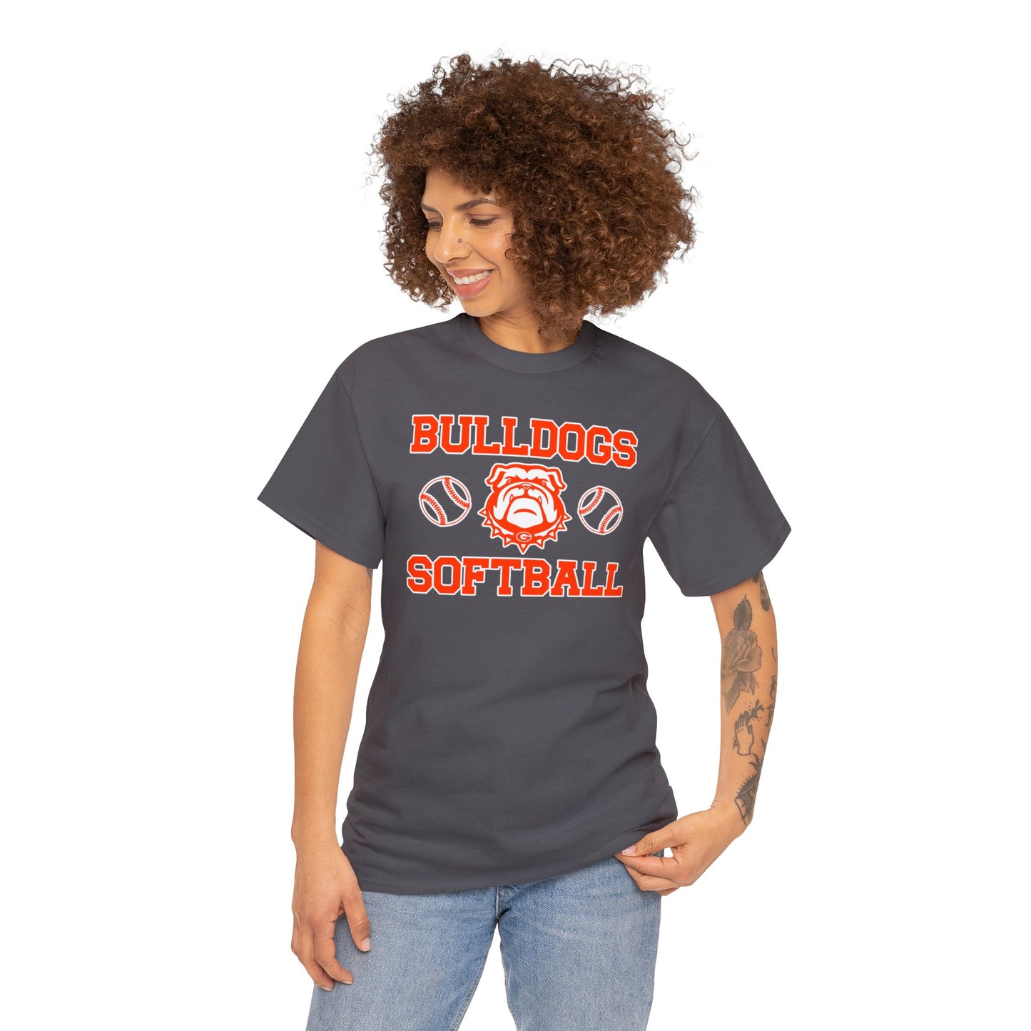 Bulldogs Softball Heavy Cotton Tee