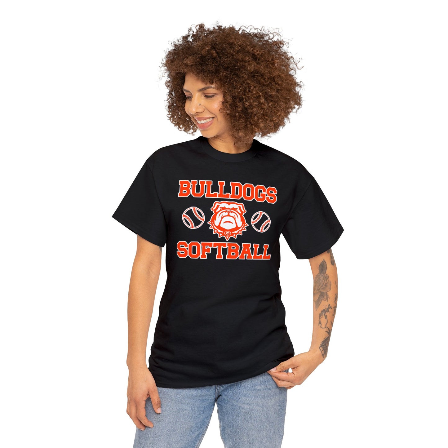 Bulldogs Softball Heavy Cotton Tee