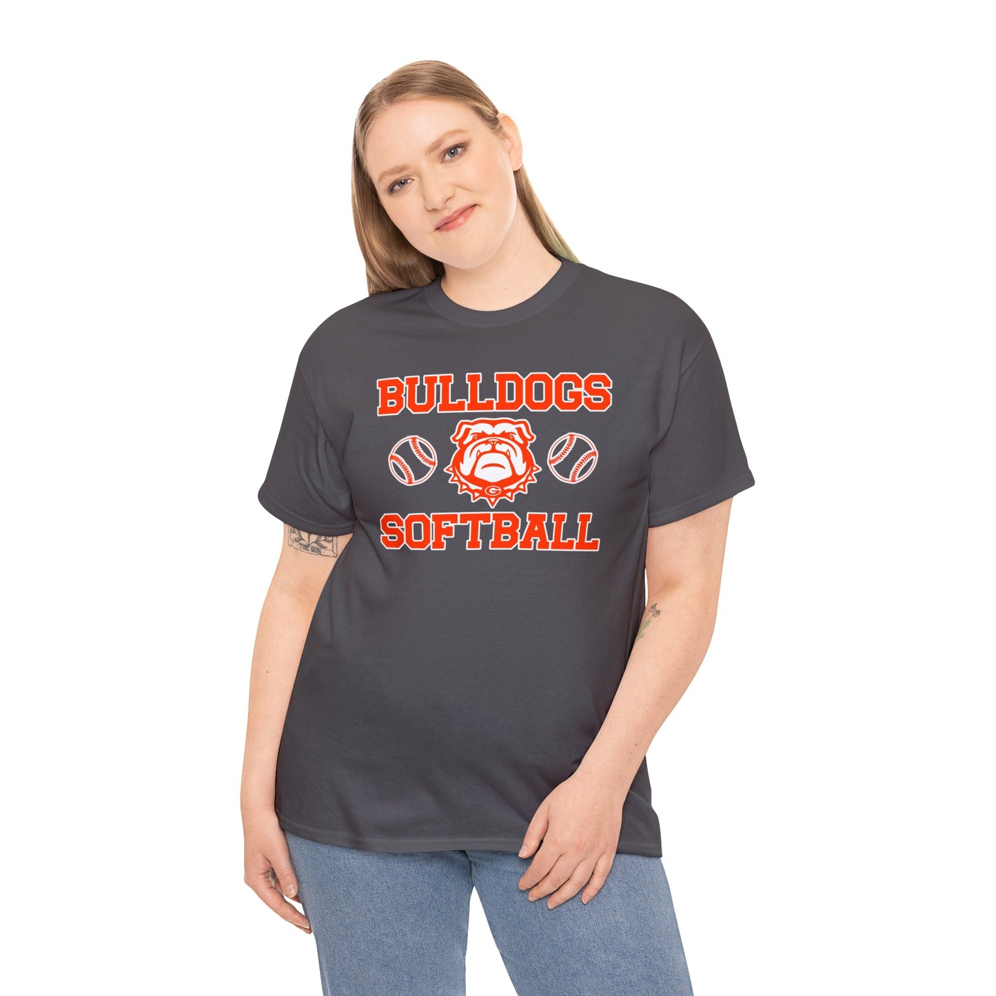 Bulldogs Softball Heavy Cotton Tee